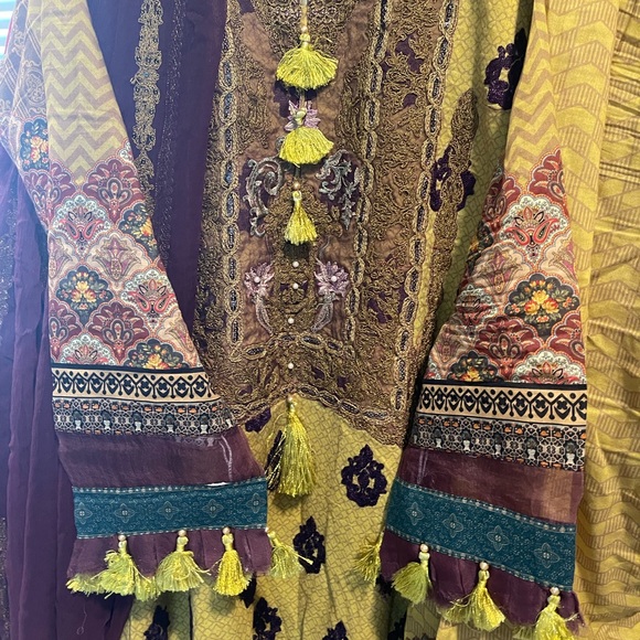 Pakistani shalwar kameez designer Asim Jofa original eid sana safinaz Limelight - Picture 6 of 17